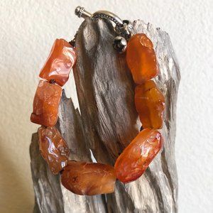 Carnelian Nugget Bracelet